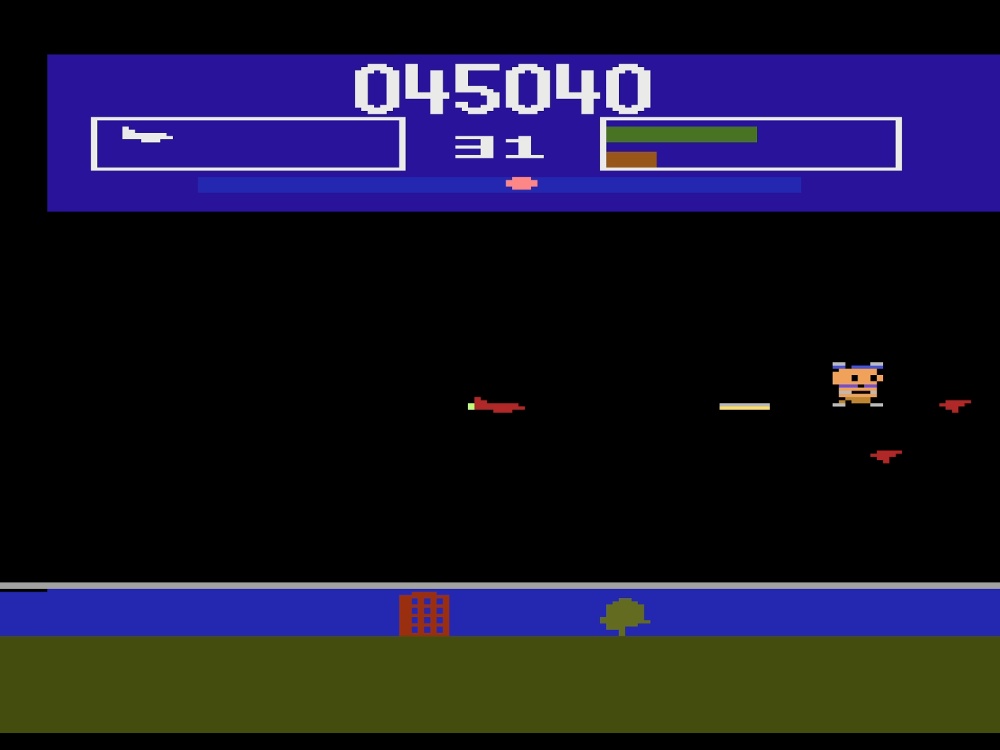 Gameplay of Killer Satellites for Atari 2600